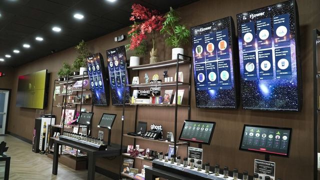 Digital signage and displays in a retail store